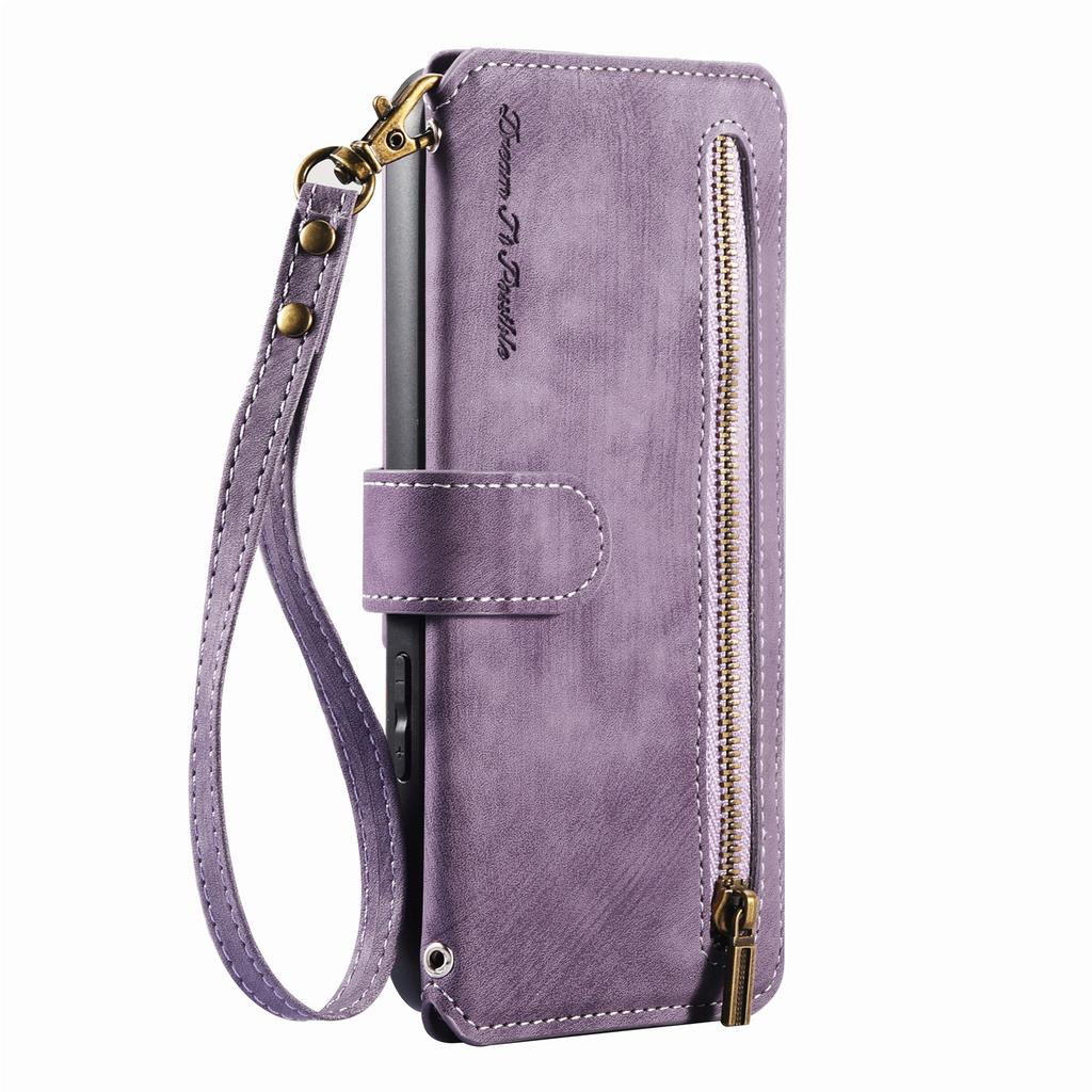 3-in-1 Luxury Leather Wallet Case for Samsung A13/A14/A15/A17...S21/S22/S23...w/ Stand, Shockproof, RFID, Multi-Slot & Zipper