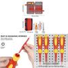 H7EE Профессиональная изолированная отвертка для электрика 29 штук, набор инструментов с наконечниками для электромонтажных работ с кейсом