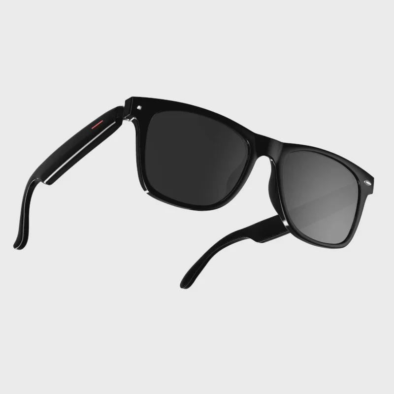 E13 Bluetooth Smart Glasses: Anti-Blue Light, Polarized, Semi-Open Sunglasses with Interchangeable Lenses for Calls & Music