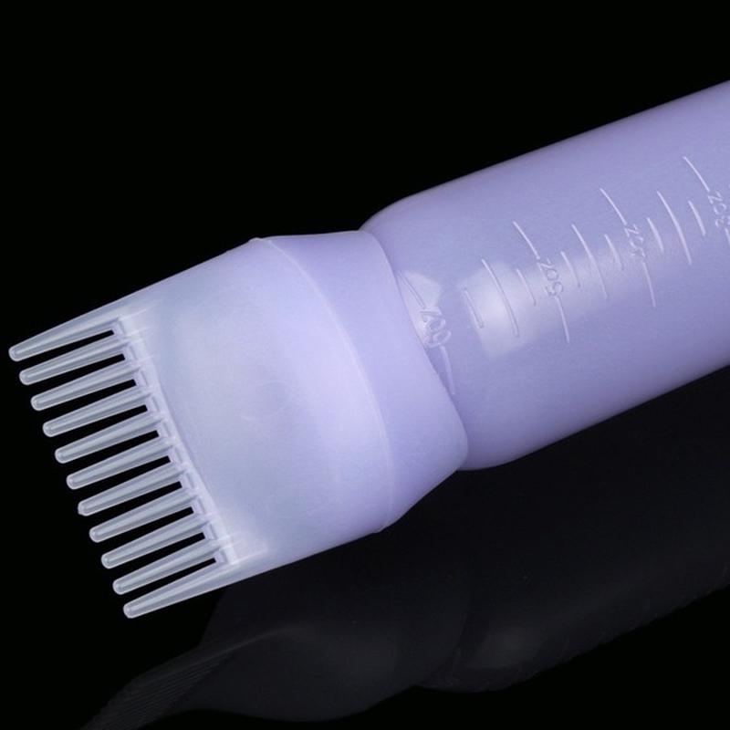 Hair Dyeing Agent Bottle Dense Tooth Combing Hair Salon Bottle Comb Hair Partial Dyeing Tool Bottle