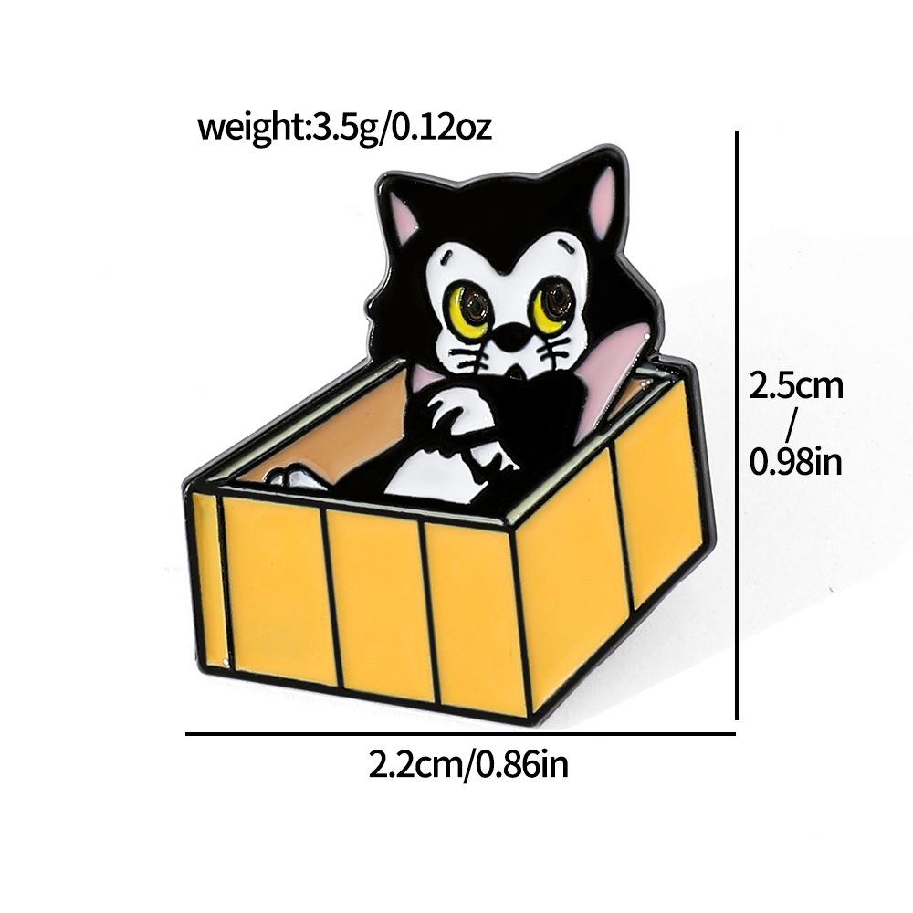 Европейские и американские кино и телеперсонажи металлический значок Кошка Мэри Король Лев Симба котенок сплав брошь