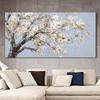 Картина маслом «Цветок сливы», пейзажная живопись, художественный постер и принт для украшения гостиной, печать на холсте