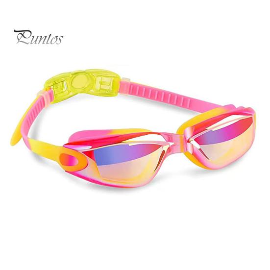 Kids Swimming Glasses Ergonomic Design Adjustable Anti-Fog UV Protection Swim Eyewear Diving Glasses for Children