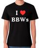Я Люблю BBWs Футболка Позитивное Отношение к Телу Большая Красивая Полная Женщина Графическая Унисекс Футболка