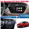 Android 14 WIFI+4G Автомагнитола для Hyundai I20 LHD 2015 2016 2017 2018 Стерео GPS Carplay Auto Мультимедийный Видеоплеер 360 Камера