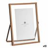 Photo Frame Copper Metal Glass Plastic 15.5 X 1 X 20.7 Cm (12 Units)