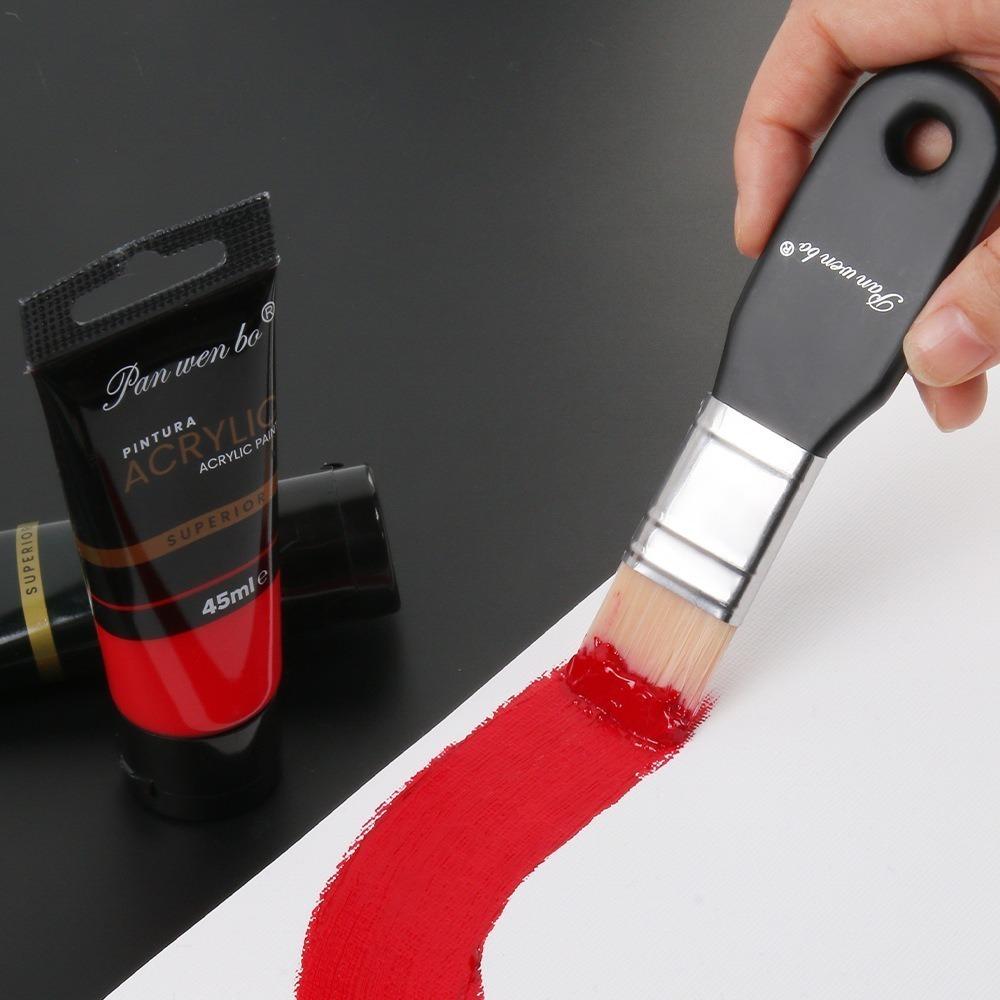 Wooden Handle Painting Brushes Nylon Hair Scrubbing Brush Gifts Paint Brushes  Art Supplies