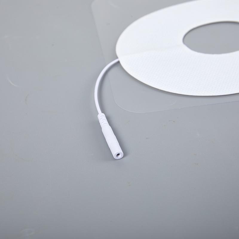 Нетканый самоклеящийся чехол для маски для глаз Ems Tens, электродная накладка для электронного массажера с импульсной терапией и отверстием для штекера