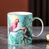 Bone China Mug Parrot Ceramic Coffee Mug Couple Mug Household Teacup Mugs Coffee Cups