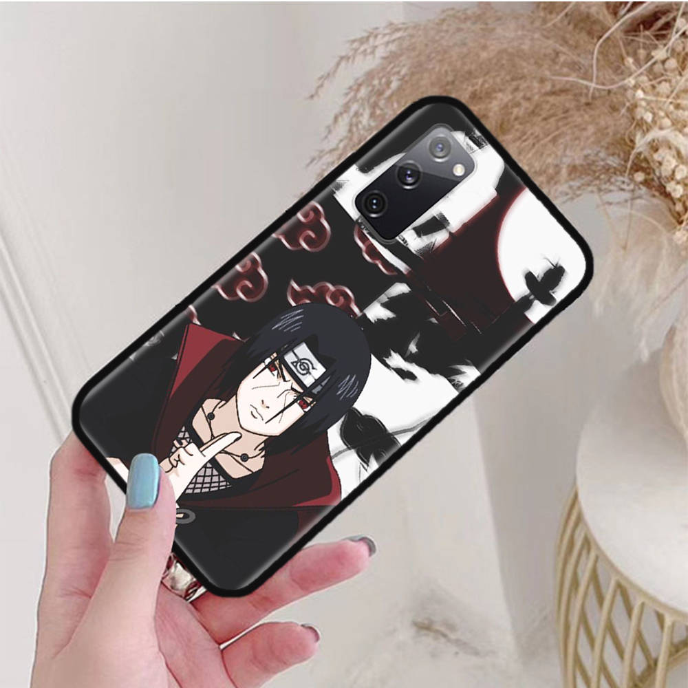 Черный чехол для OPPO Reno 8 6 5 4 Pro Plus Find X3 A17 A3 A31 A38 A40 A53 A54 A55 A74 A76 A78 A77 A80 A94 A95 A96 Lite W-82 Наруто Итачи Учиха