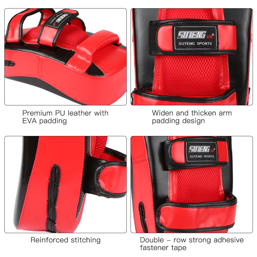 Boxing Glove Kick Boxing Muay Thai Punching Pad Curved Strike Shield Boxing Training Mitt Punching