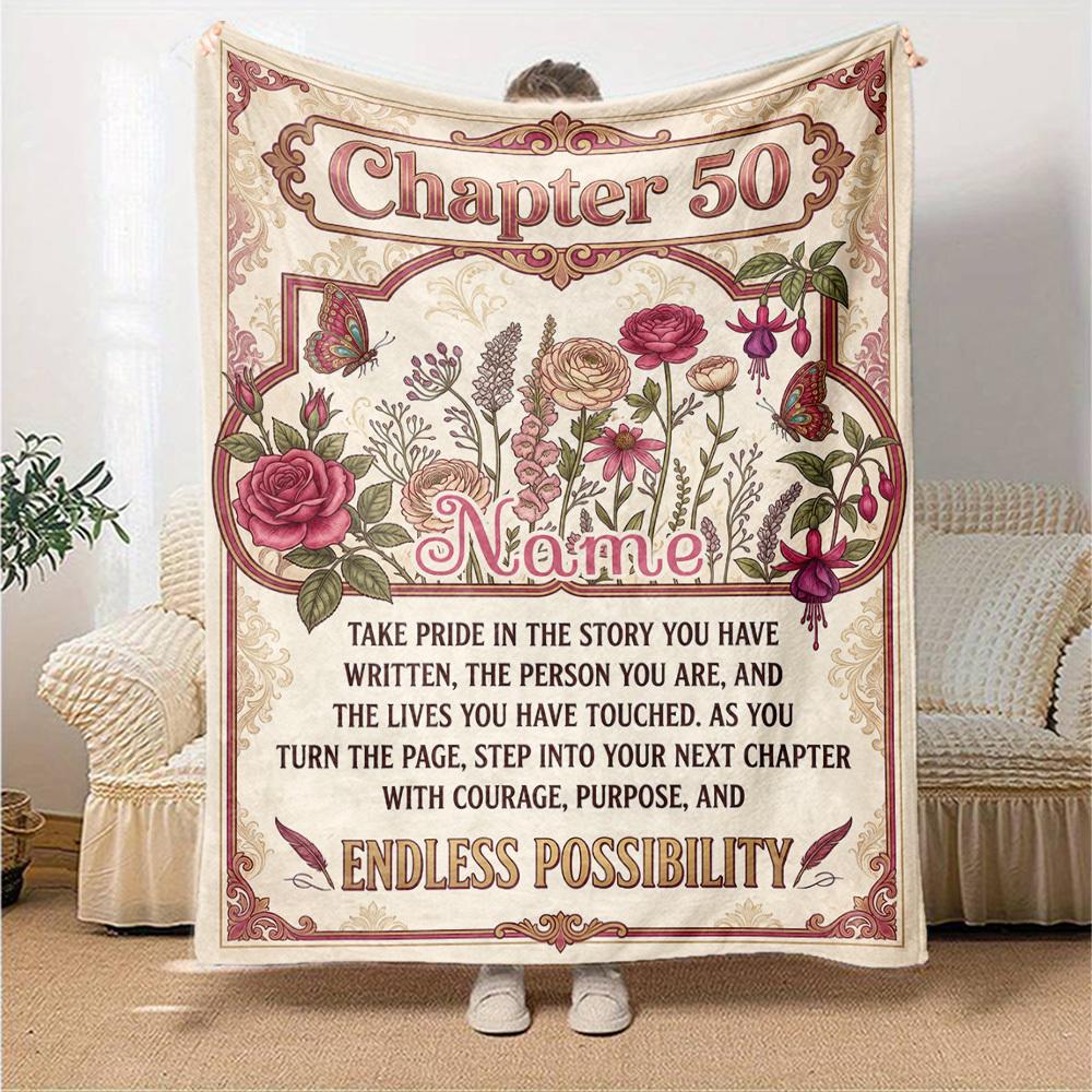 Embrace Next Chapter Customize Your Name Blankets Are Warm Soft Blankets Perfect For Naps Sofas And Relaxation They Also Make Great Christmas