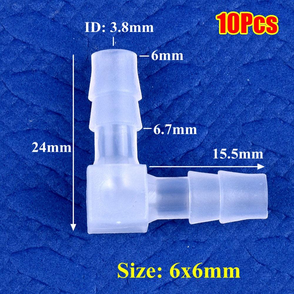 10 шт. 90-градусные угловые соединители PP Пластиковые пагоды шланговое соединение для полива сада