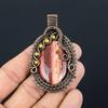 Драгоценный камень Red River Jasper из чистой медной проволоки, обернутый кулоном ручной работы