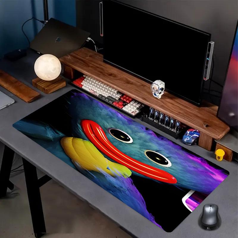 Huggy Wuggy Print Mouse Pad, Anti‑Slip Desktop keyboard Mat, for PC Laptop Gaming Working Daily Use, Cool Festival Surprise Gift