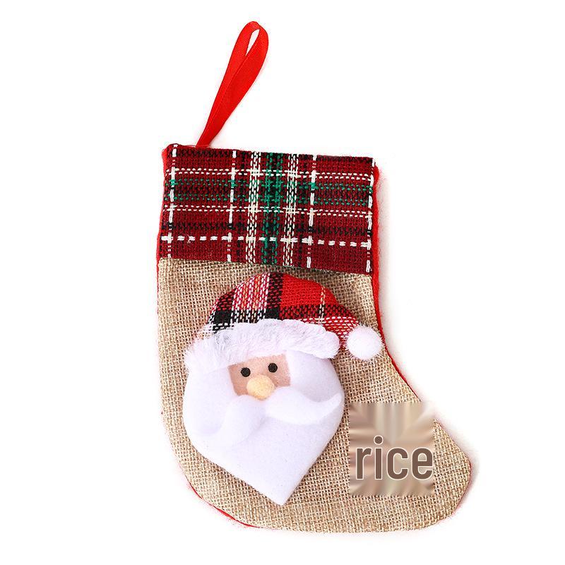 Santa Claus Christmas Stockings and Gift Bags - Tree Ornaments & Small Socks