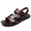 Summer Sandals for Men Outdoor Casual Sport Slippers PU Leather Non-slip Breathable Roman Beach Flip-Flops Garden Shoes 38-48