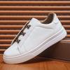 Fashion Korean Casual Sports Shoe Comfort Light Men Shoe Autumn Non Slip Flat Shoes 2024 New Fashion White Shoes Skate Shoes Scarpe Uomo