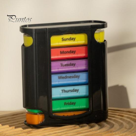Коробка для хранения лекарств с несколькими отделениями, не содержит BPA, водонепроницаемая, влагостойкая, еженедельный органайзер для таблеток