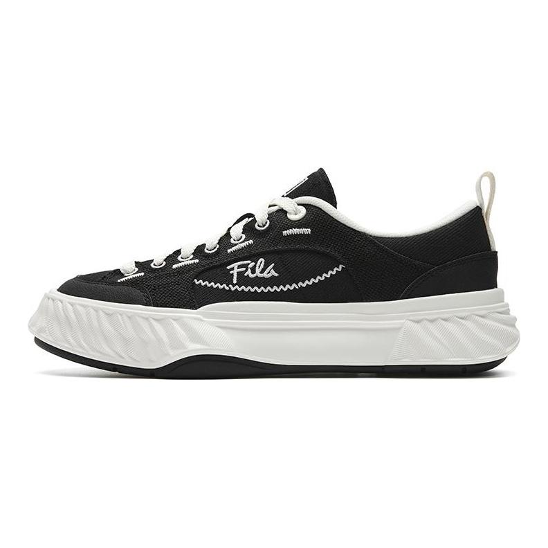 Fila FOSSO 1+ Износостойкие Легкие Дышащие Низкие Кеды Женские Черный/Молочно-Белый F12W622307FBG