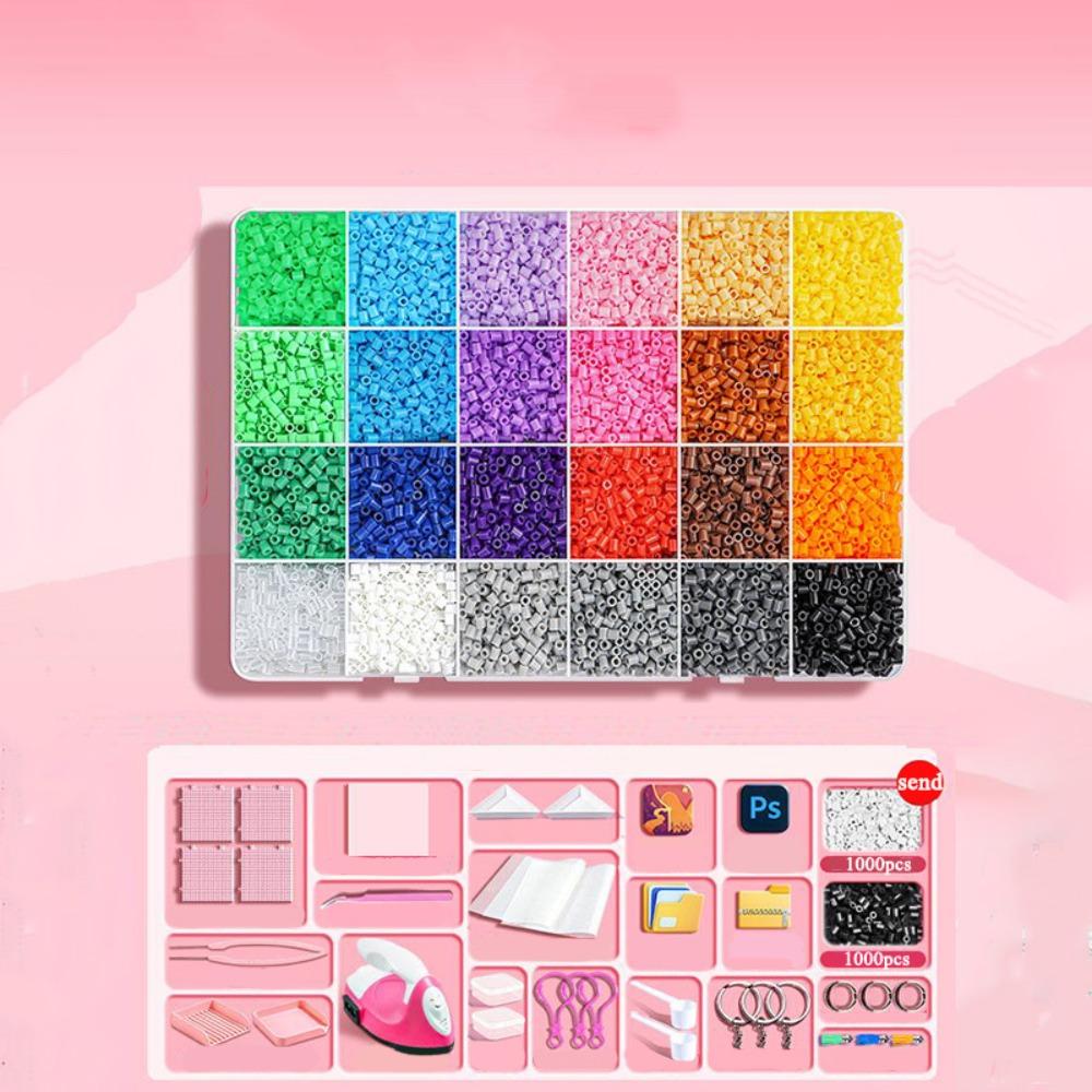 Набор для рукоделия «Сделай сам» из бобовых, листы для пегборда, термонаклейки с бусинами, обучающие игрушки