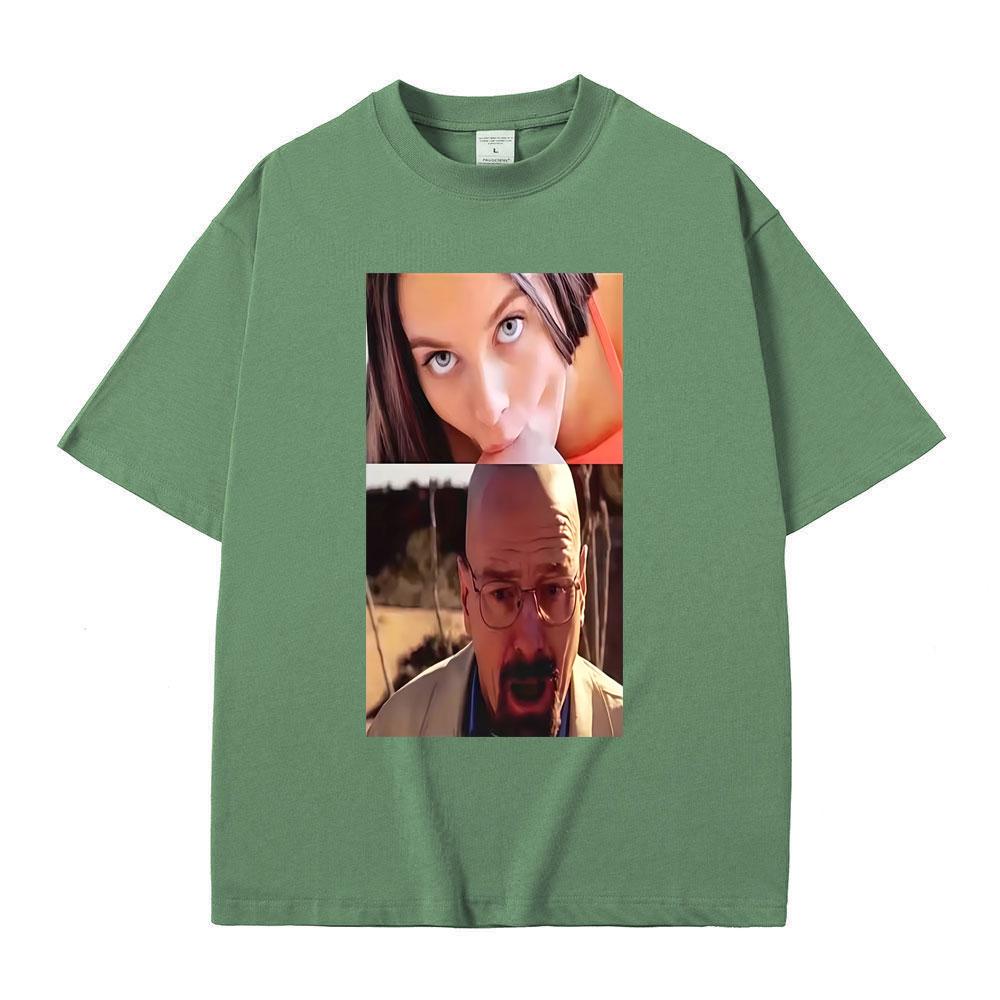 TV Show Breaking Bad Heisenberg Funny Graphic Tshirt Unisexs Women Casual Humor T Shirts Oversized Short Sleeve Tops Streetwear