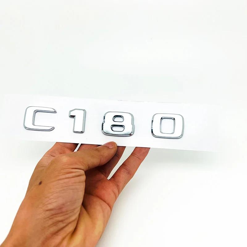 3D ABS Black C63 C43 C180 C220d C300 Logo Letters 4MATIC Badge Car Rear Star Sticker AMG Emblem For Mercedes Benz W205 C205 W206 BC1 b20