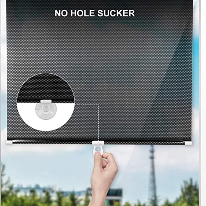 Универсальные рулонные шторы на присоске, солнцезащитные шторы без гвоздей, затемняющие шторы для автомобиля, спальни, кухни, офиса, окна, солнцезащитные шторы