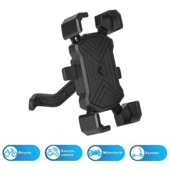 Держатель для телефона на велосипеде Противоударный фиксатор с нескользящим зажимом с четырьмя когтями Крепление для мобильного телефона на электрическом велосипеде Навигационный кронштейн