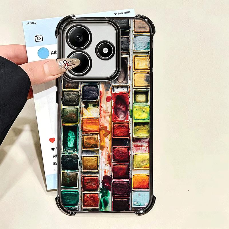 Watercolors Set Paint Palette Soft Phone Case For Xiaomi Poco X7 X8 Pro Max X6 X5 X3 F8 Ultra F7 M8 M7 M5S Redmi 15C 15A 15 14C