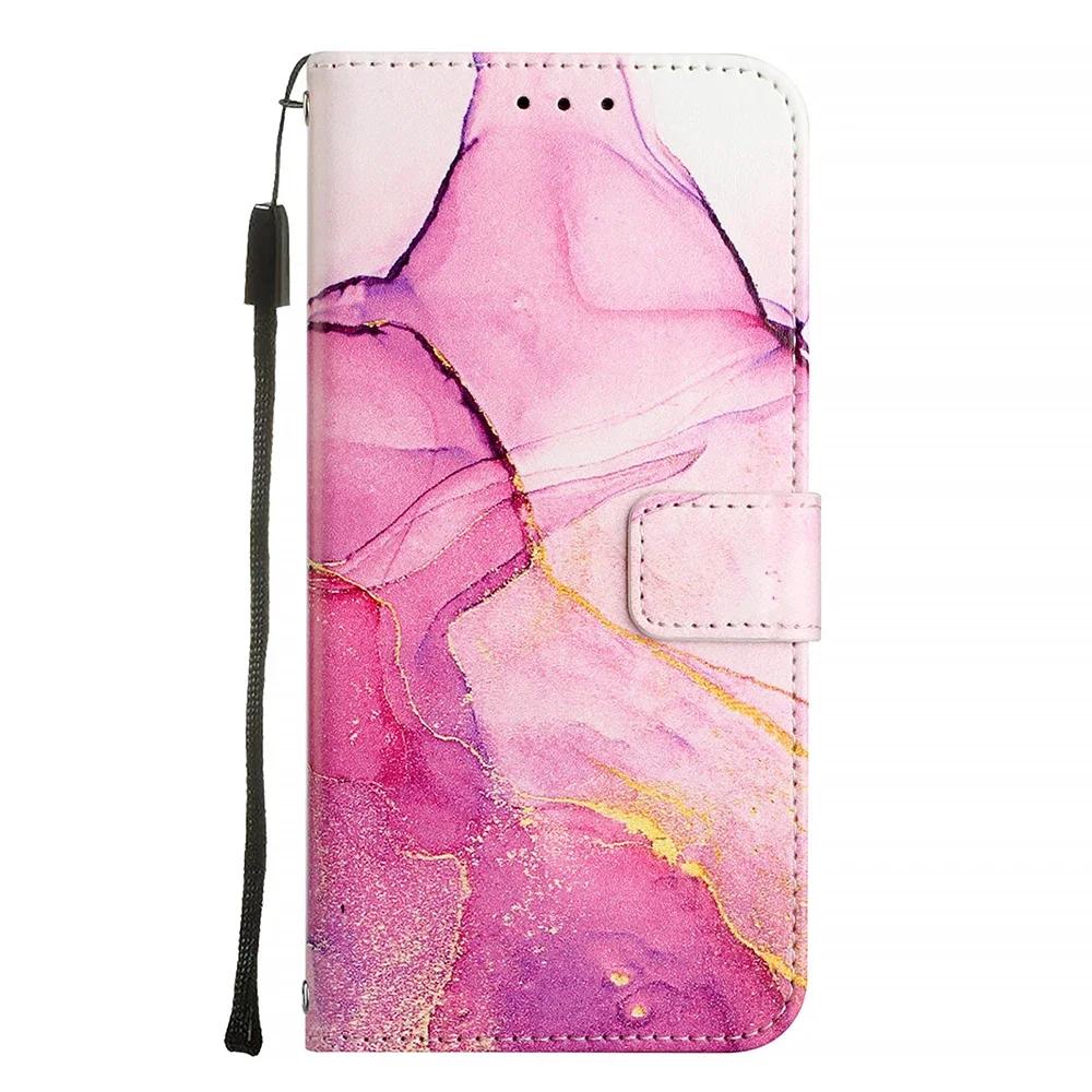 Милый painted PU Leather Flip Case на For Moto E13 E14 E20 E22S E22 E22I E30 E32 E32S E40 X40 G200 Edge Plus Кошелек Книга Чехол