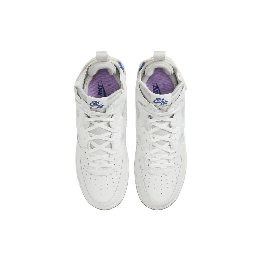 Nike Air Force 1 Mid React Summit White Men Sneakers Grey-Fog Barely-Grape DQ1872-101