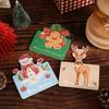 1/5 шт. Открытки «С Рождеством» Складные поздравительные открытки Навидад Новый год Поздравительная открытка Сделай сам Подарочная открытка Украшение для вечеринки с рождественской елкой