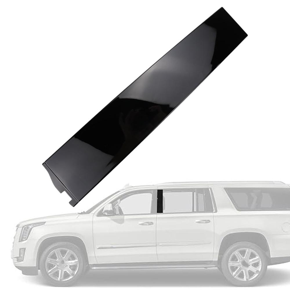 Car Left/Right Side Rear Door B Pillar Window Trim Molding Cover for Chevrolet Suburban GMC Yukon Cadillac Escalade 2015-2018