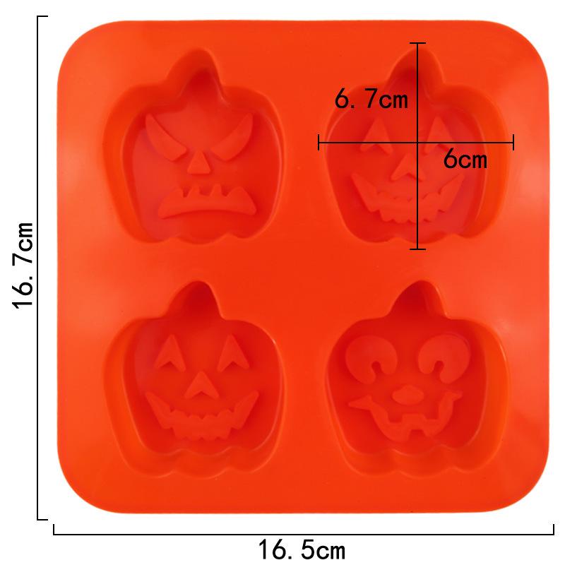 Хэллоуин страшная тыква силиконовая форма шляпа призрака череп кубик льда шоколадная еда форма для выпечки печенья печенье форма для выпечки торта
