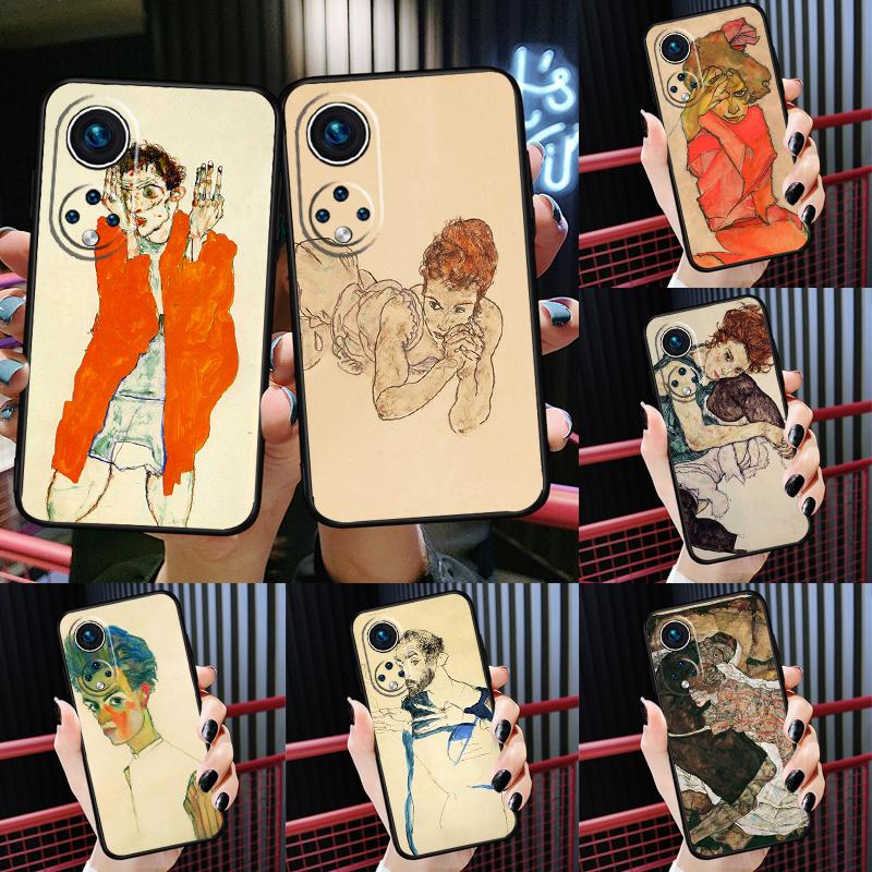 Чехол Egon Schiele для Honor Magic 7 Pro 6 5 50 70 90 200 Lite X9b X9a X8a X8b X7a X6a X8 X9 X9c