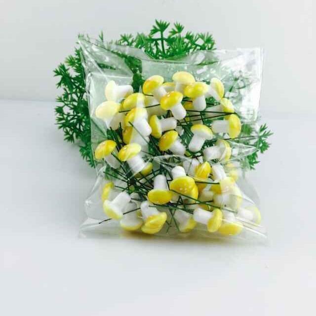 60 Imitation Plants, A Package of Colorful Small Mushrooms, Special Price Foam Mushroom Micro Landscape Potted Accessories