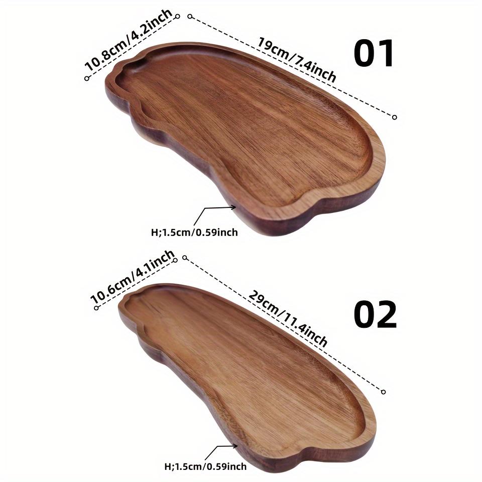 Деревянный поднос, поднос для закусок, поднос для завтрака, поднос для деликатесов, поднос для сыра, поднос для десерта, поднос для туалетного столика для завтрака в ванной, журнальный столик, для дома, столовой