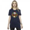 Womens/Ladies Christmas Wreath Cotton Boyfriend T-Shirt