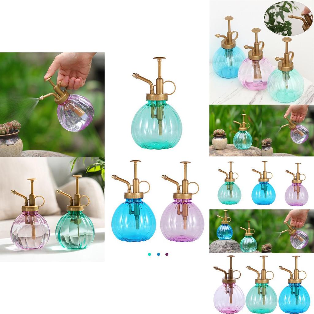 Антикварная лейка в форме тыквы, садовый инструмент с дизайном бутылки для тонкого распыления