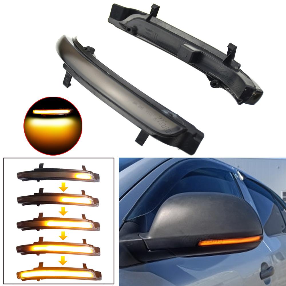 Светодиодный динамический указатель поворота, индикатор бокового зеркала, мигалка, последовательная лампа для Skoda Octavia MK2 1Z 09-13 Superb B6 3T 08-14