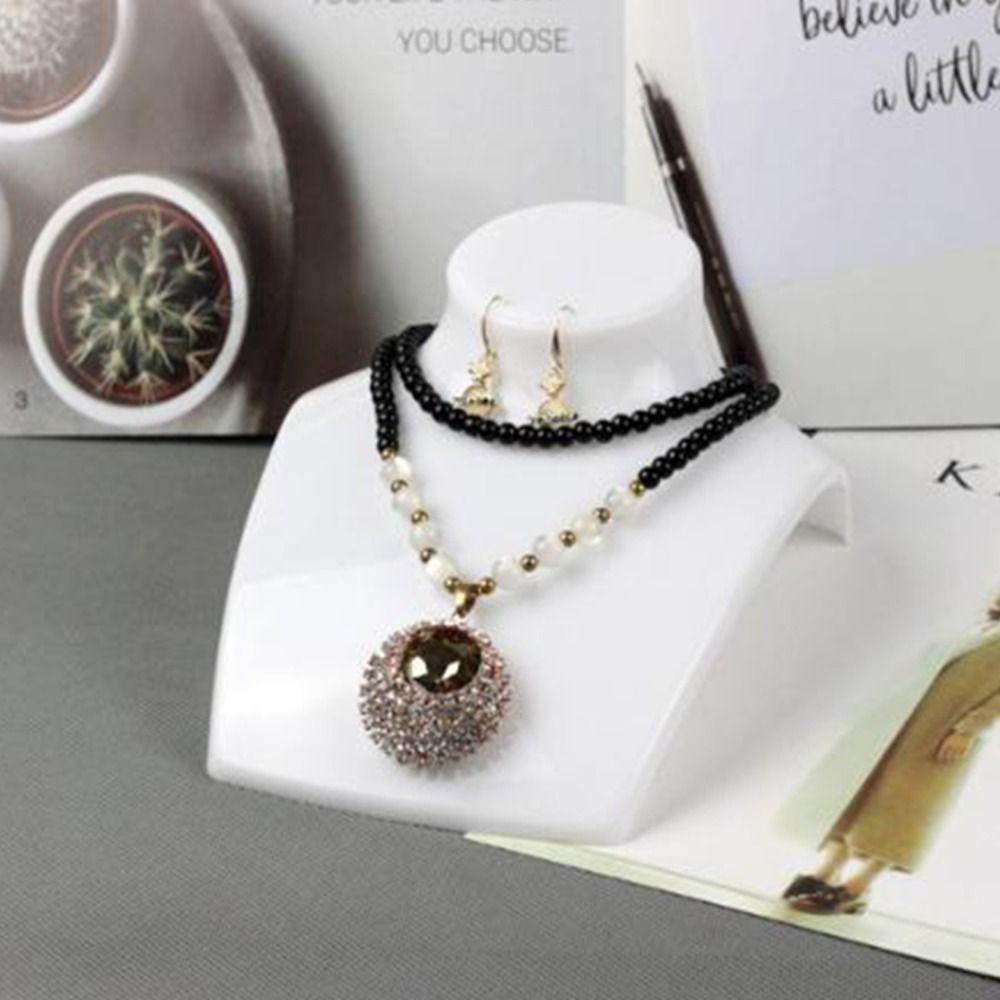 Horizontal Necklace Bust Stand Dangle Earrings Display Necklace Display Organizer Girls