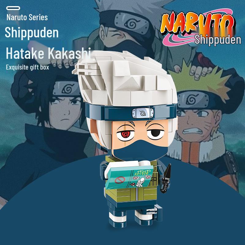 Keeppley Naruto Shippuden Учиха Итачи Фигурка с квадратной головой Конструктор Игрушка 20513