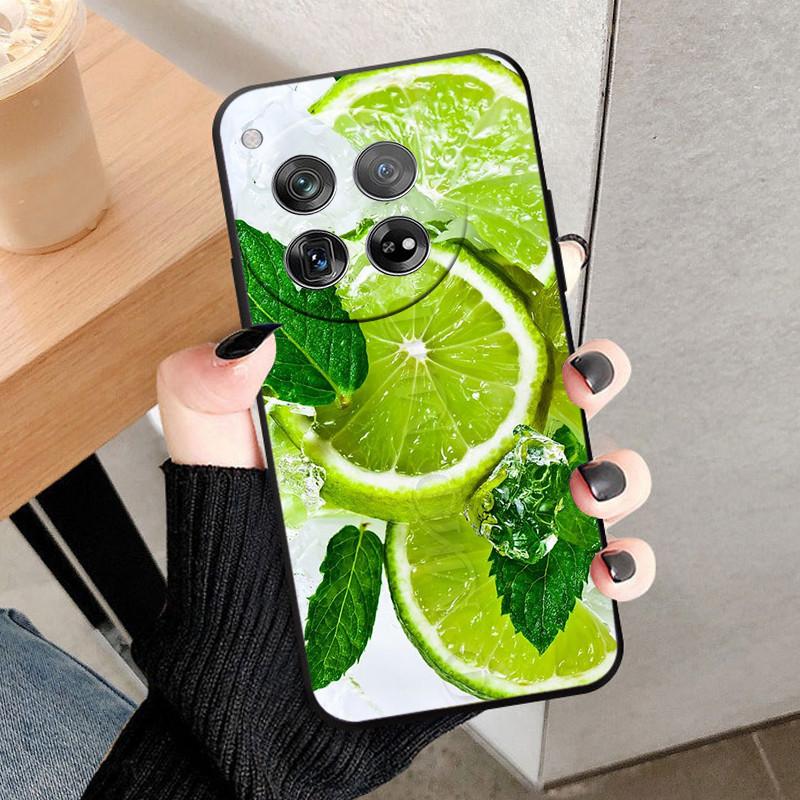 For OnePlus 12 Case Cover For OnePlus12 Fundas New Black Soft Silicone TPU Protective Phone Case For One Plus 12 Bumper Coque