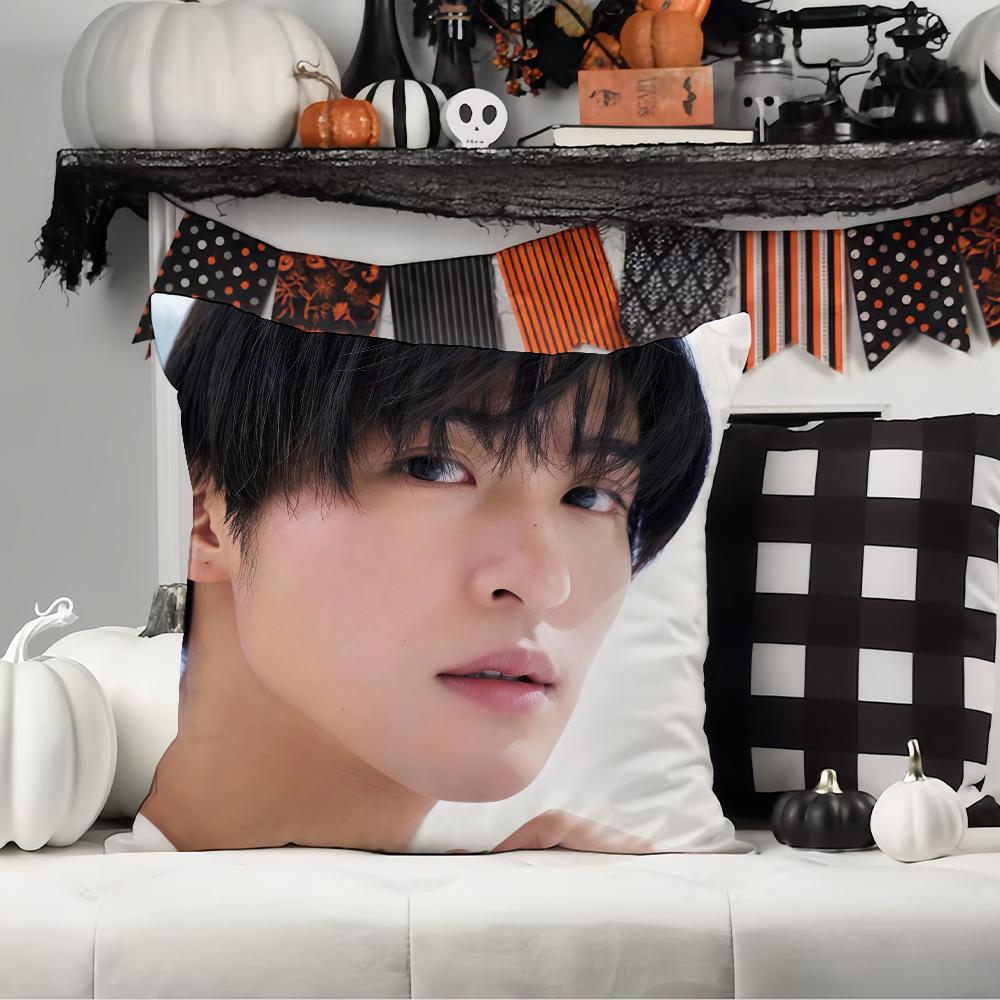 Japanese Actor R-Ren M-Meguro Pillow Case Office Cushions Suitable For Sofa Car Bedroom Decorative Cushion Cover