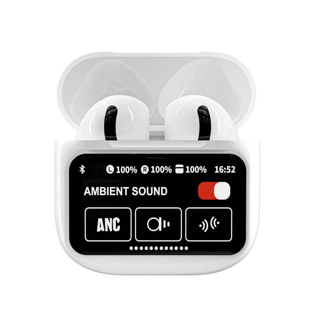 Беспроводные Bluetooth-наушники-вкладыши V8 Display A9pro с AI-переводом и шумоподавлением A10ANC V20