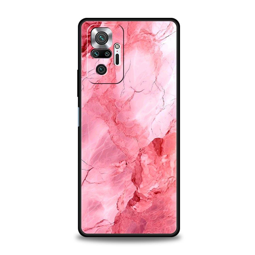 Мраморный чехол для телефона Xiaomi Redmi Note 14 13 5G 10 11 12 Pro Plus 4G 14C 13C 12C 10C Черный чехол