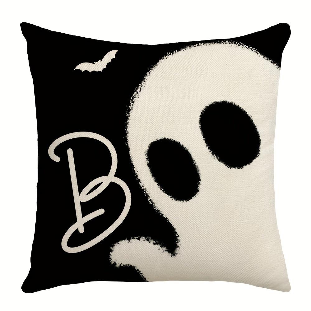 Halloween Decor Pillow Covers Decorative Throw Pillow Covers Outdoor, Pumpkin Witch Cat Boo Ghost Cushion Case For Home Couch