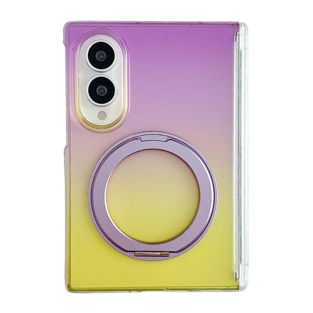 Чехол-подставка с магнитным креплением 360°, с градиентом, для Samsung Galaxy Z Fold 8 Ultra 7 6 5, с защитой шарнира Magsafe