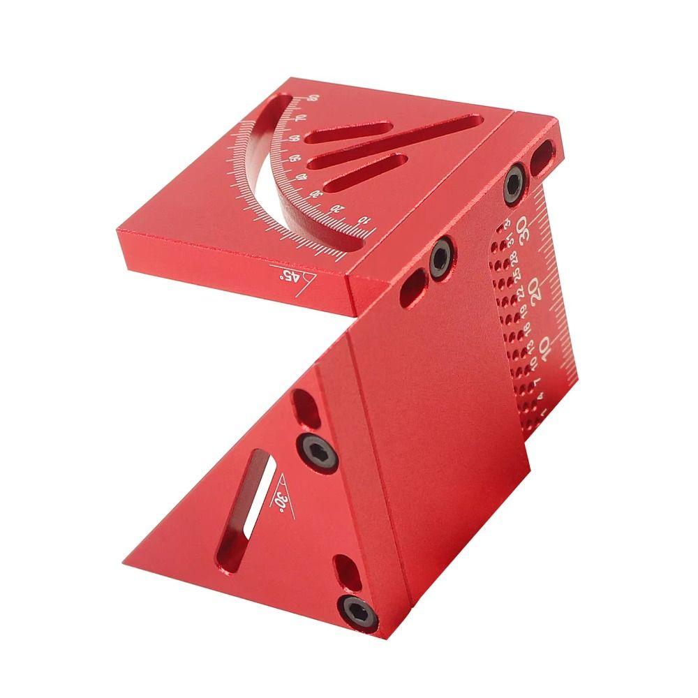 Aluminum Zinc Zinc Alloy Square Dovetail Jig Multifunctional T-shaped Angle Ruler DIY Enthusiasts